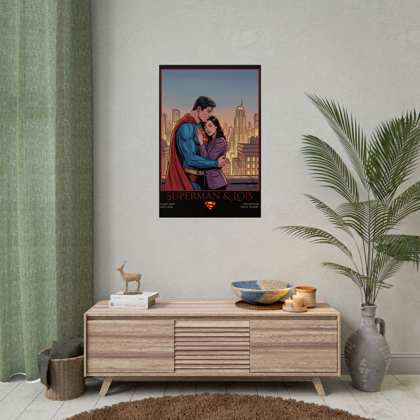 Superman & Lois Vintage Romance Wall Art