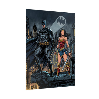 Batman & Wonder Woman City Night Poster