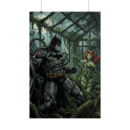 Batman & Poison Ivy Greenhouse Art Print - Poster