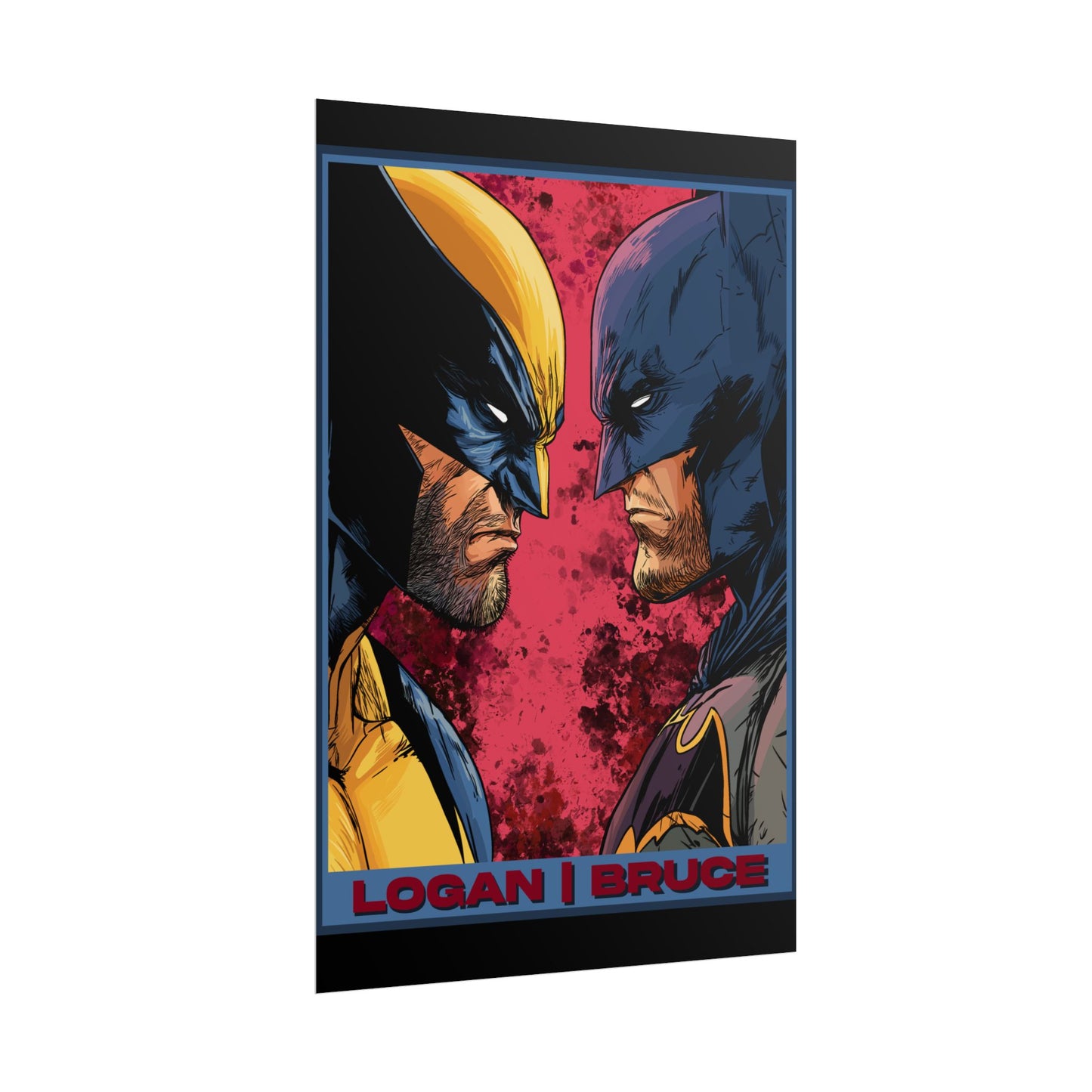 Batman and Wolverine Cinematic Rolled Poster