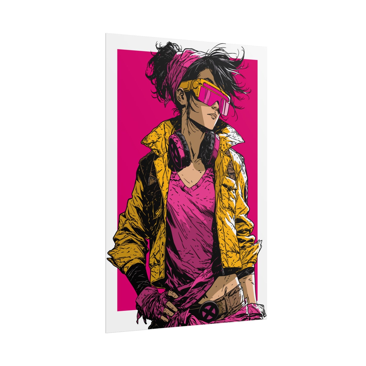 Jubilee Cyber Punk / Retro X-Men Poster