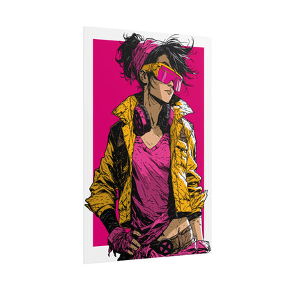 Jubilee Cyber Punk / Retro X-Men Poster