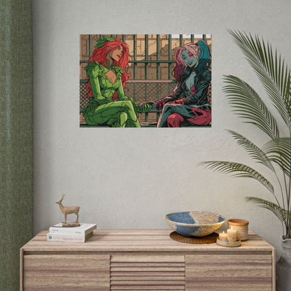 Poison Ivy & Harley Quinn - Jail Cell - Poster