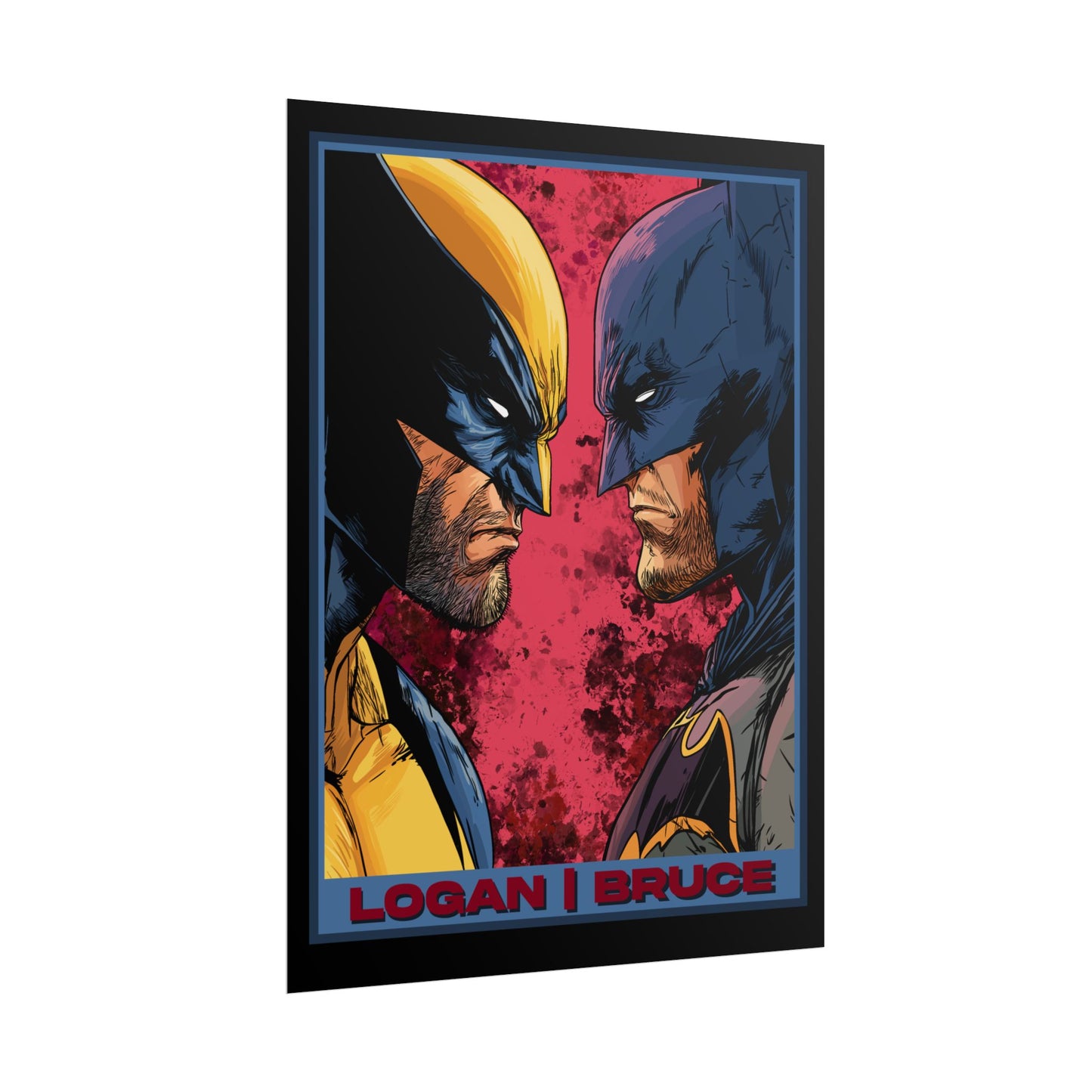 Batman and Wolverine Cinematic Rolled Poster