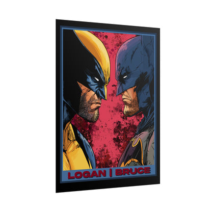 Batman and Wolverine Cinematic Rolled Poster