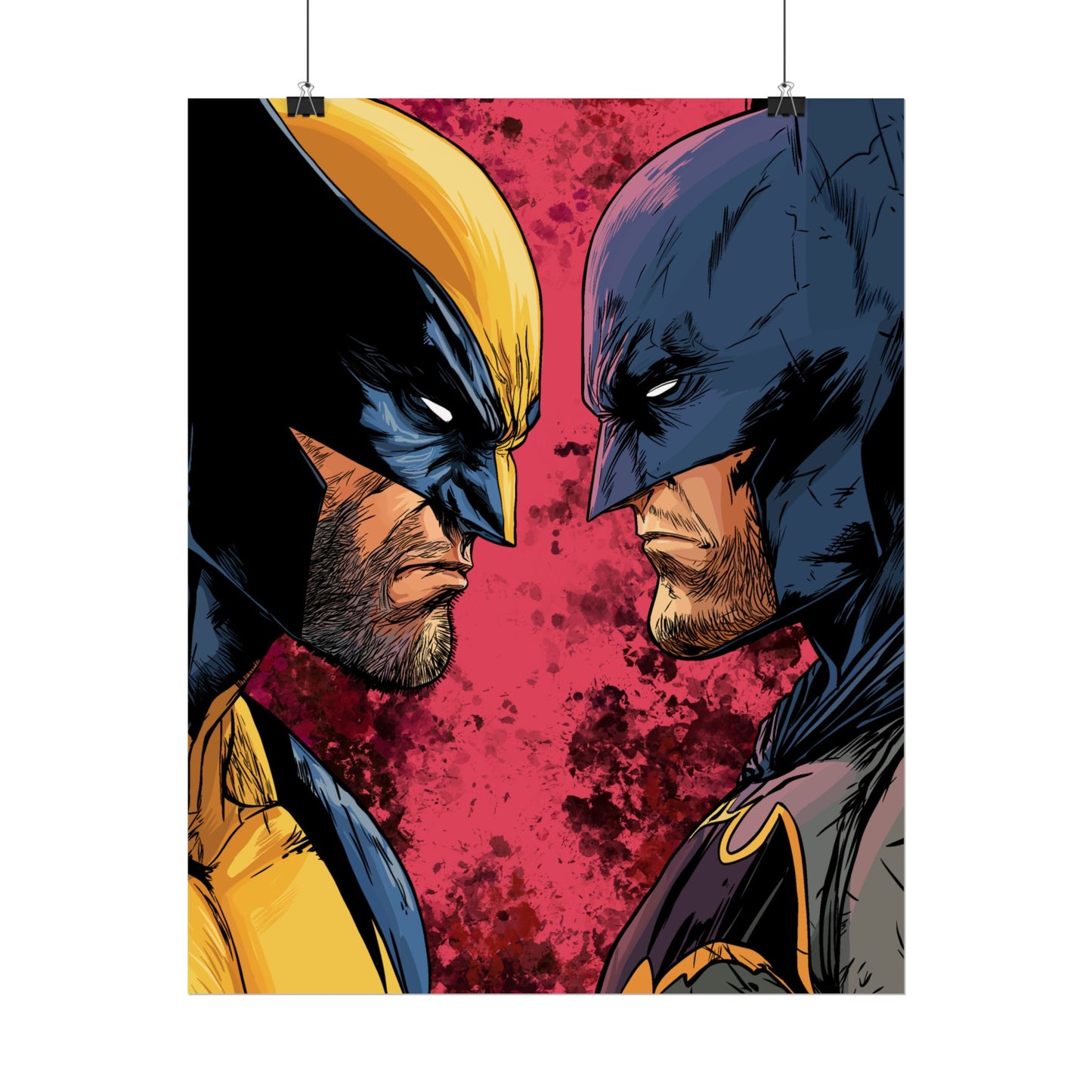 Batman vs Wolverine Rolled Poster
