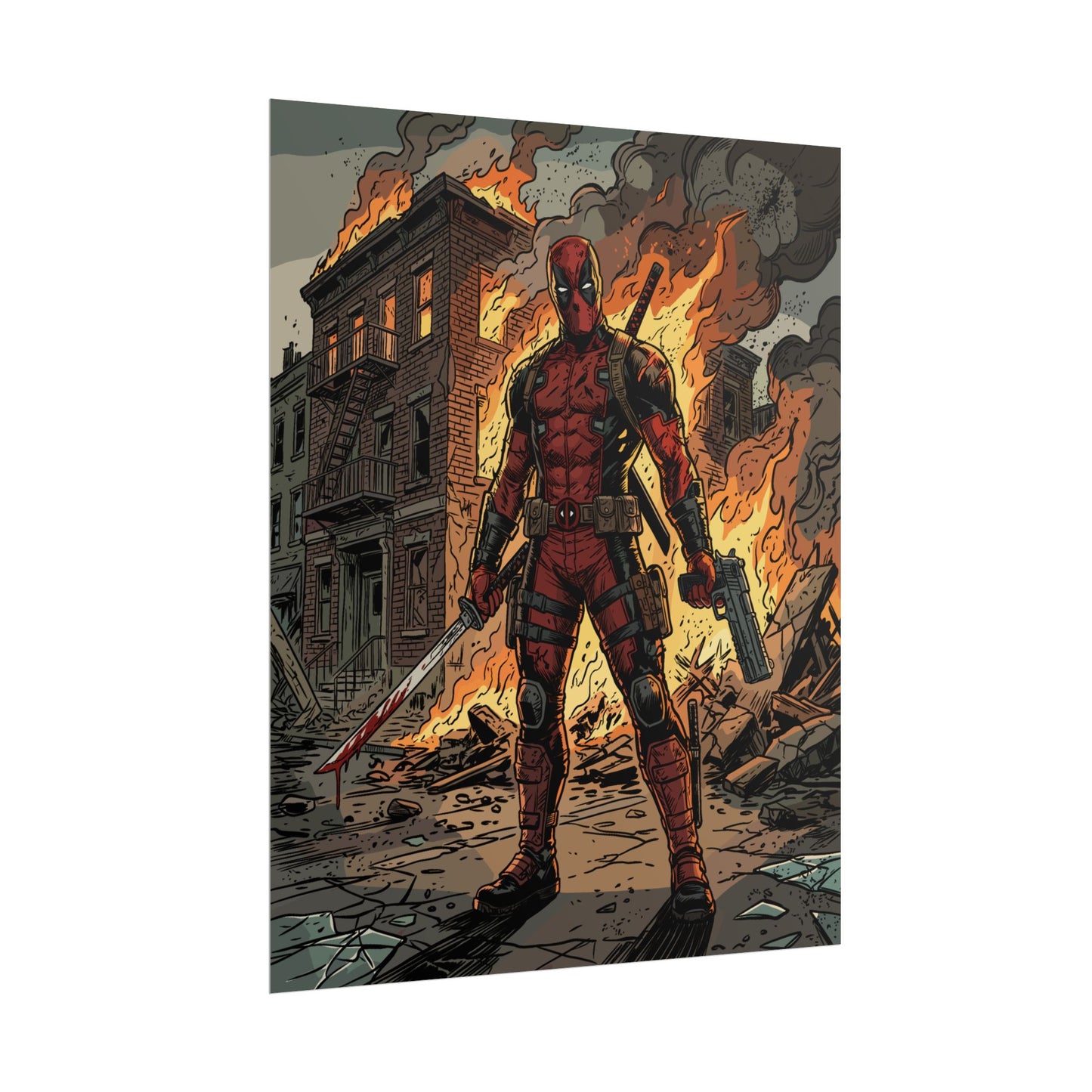 The Merc is On Fire - Poster