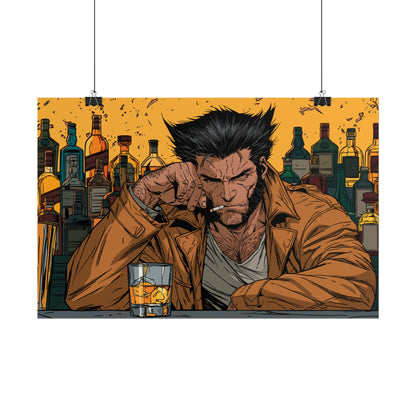 Wolverine Bar Scene Poster