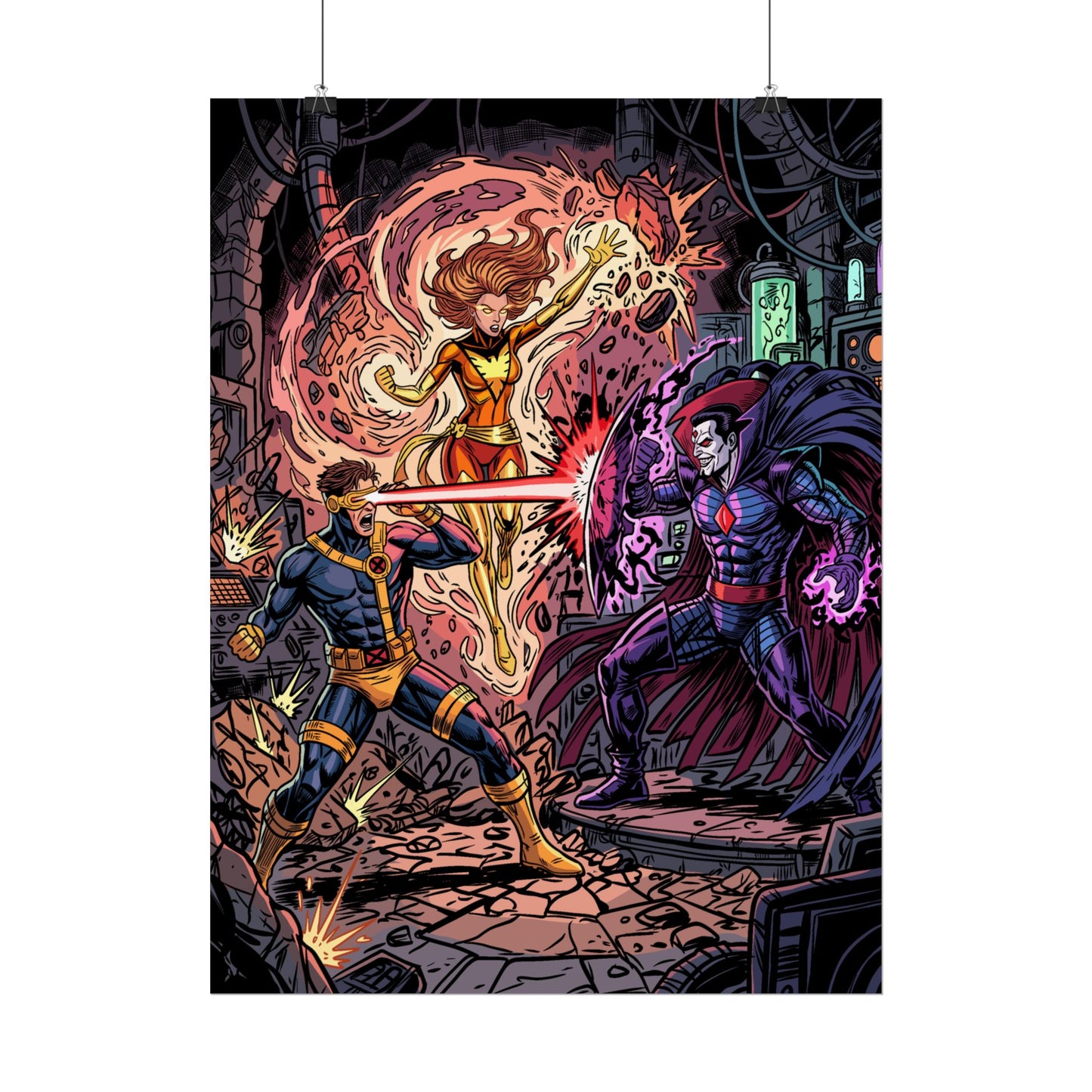 Cyclops and Jean Versus Mister Sinister