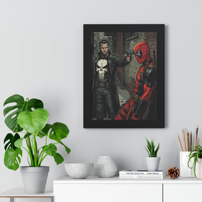 Wade vs Frank - Framed Vertical Poster