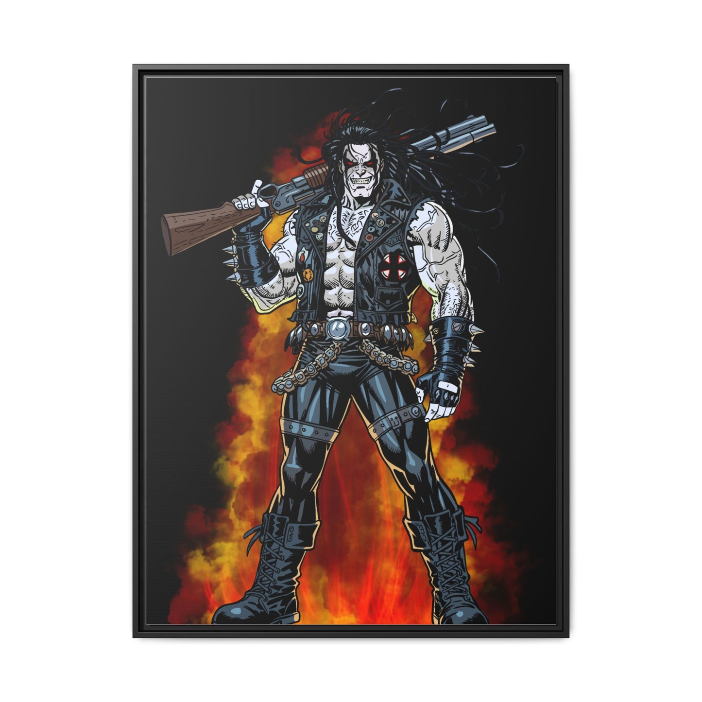 The Main Man Bounty Hunter - Framed Matte Canvas