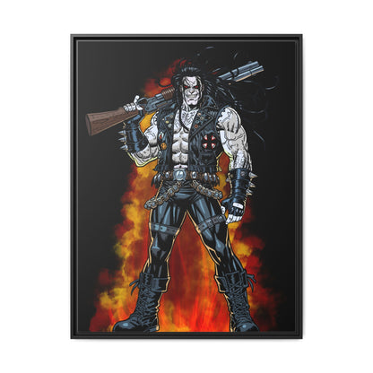 The Main Man Bounty Hunter - Framed Matte Canvas