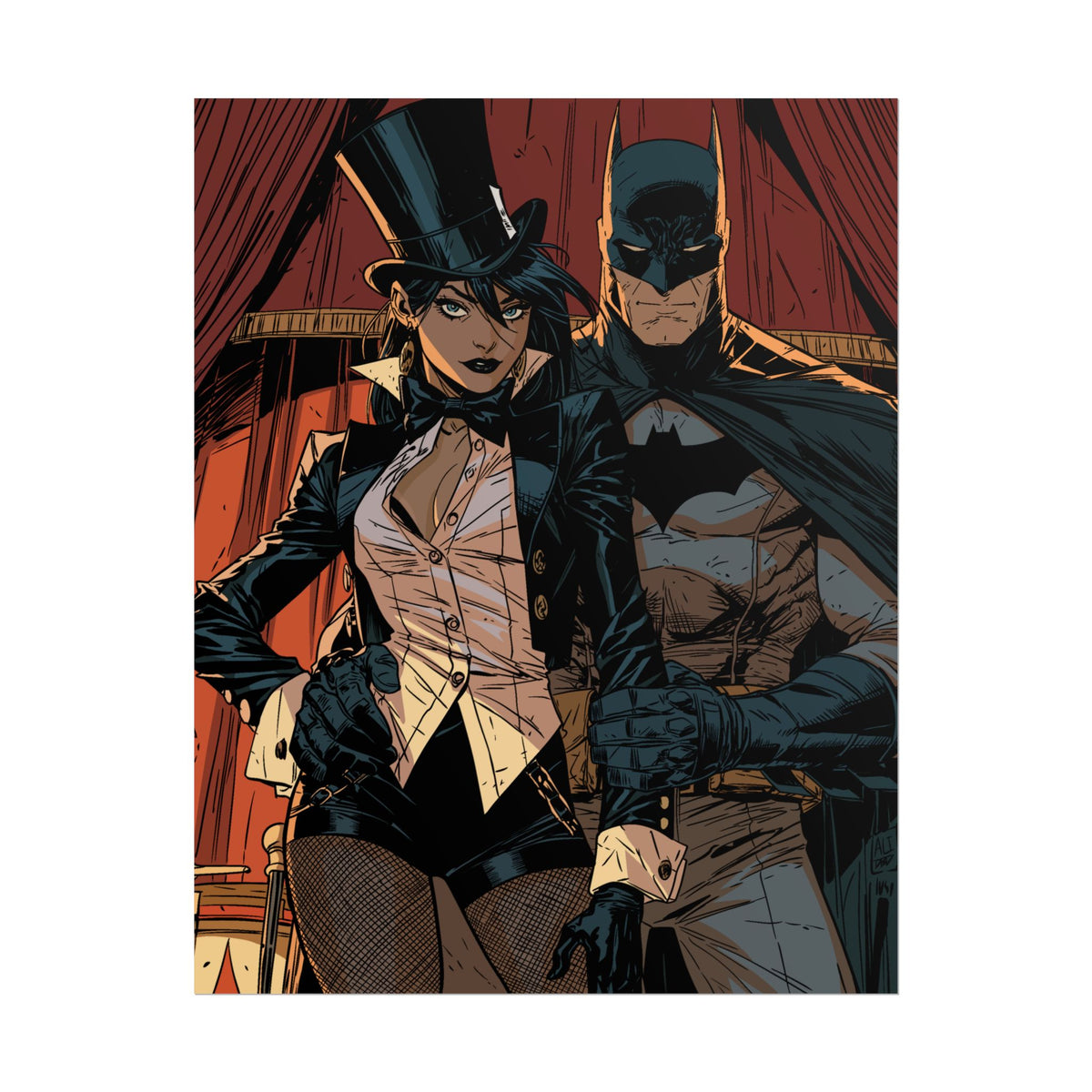 Batman & Zatanna Comic Poster