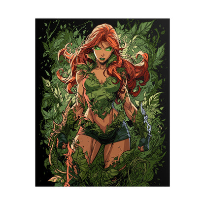 Poison Ivy Botanical Background Poster