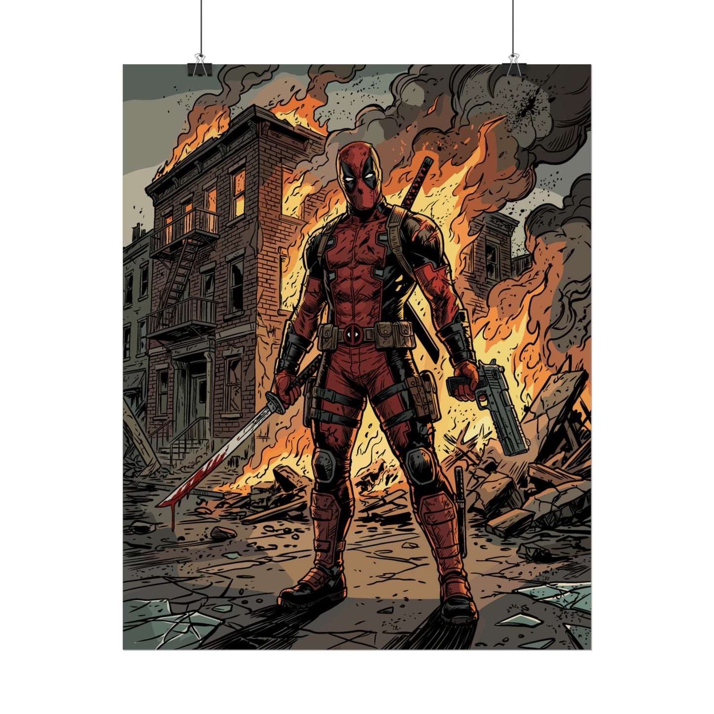 The Merc is On Fire - Poster