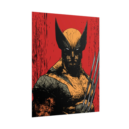 Wolverine Comic Art Poster