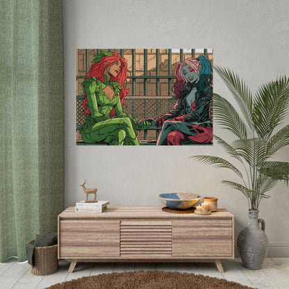 Poison Ivy & Harley Quinn - Jail Cell - Poster