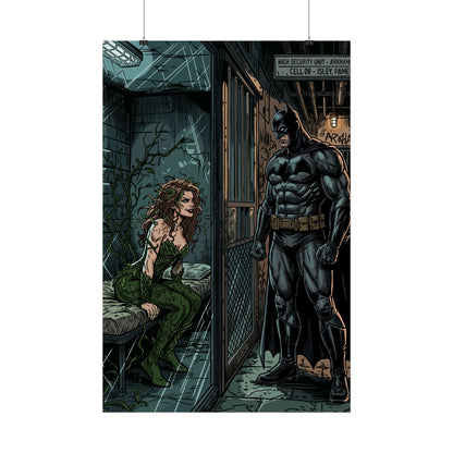Batman & Poison Ivy Arkham Poster