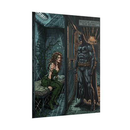 Batman & Poison Ivy Arkham Poster