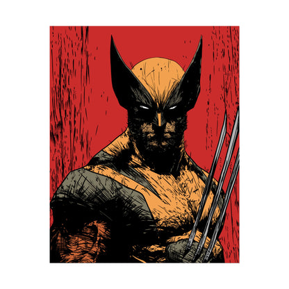 Wolverine Comic Art Poster