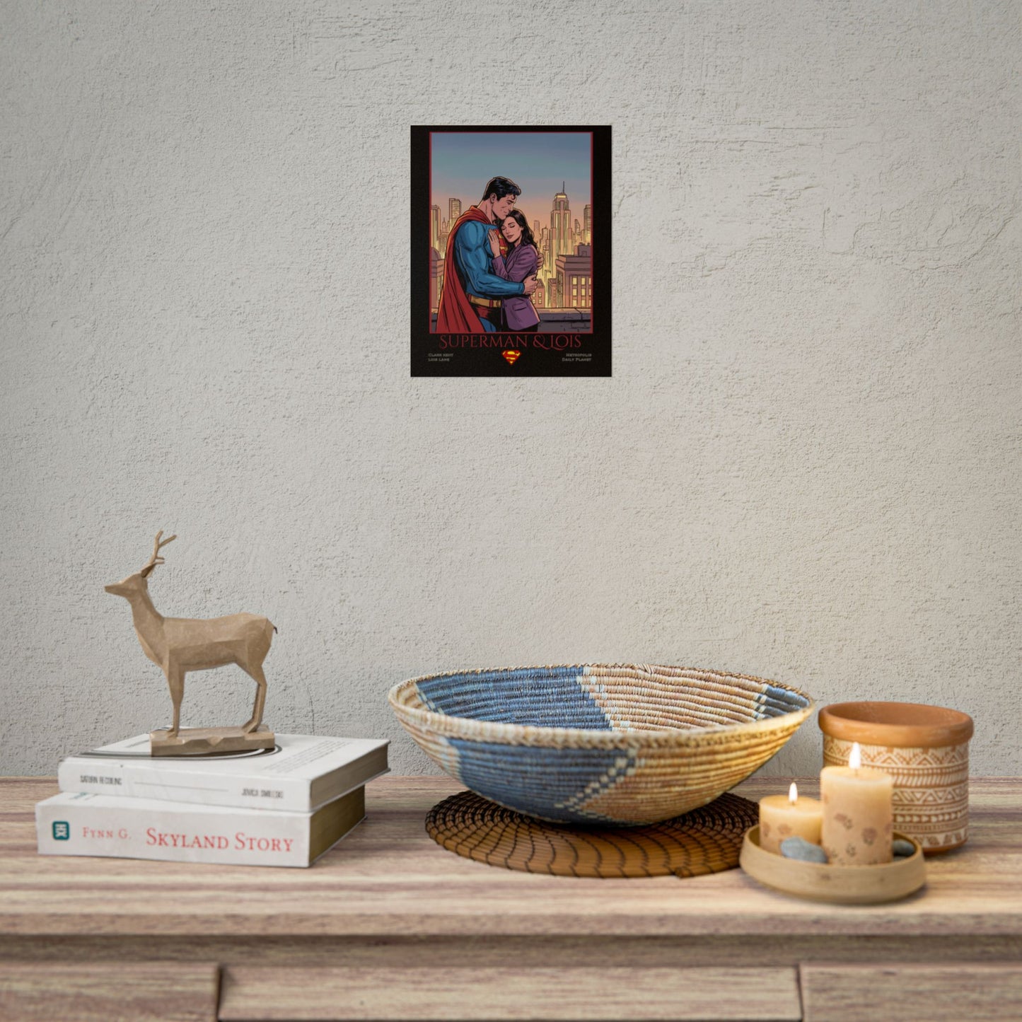Superman & Lois Vintage Romance Wall Art