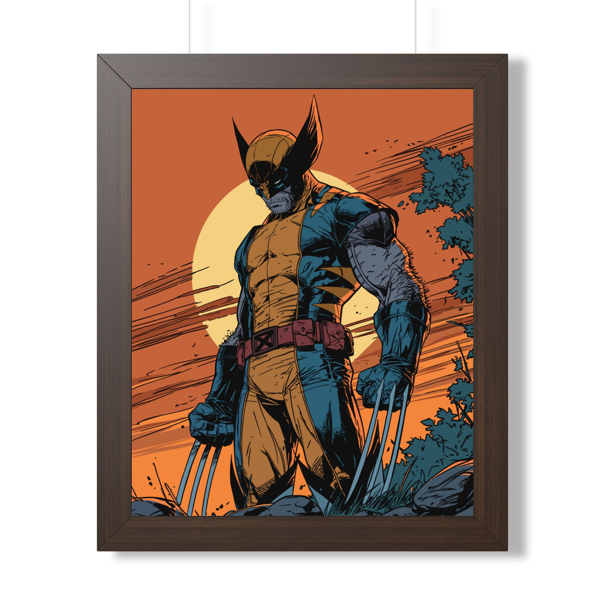 Wolverine - Dusk - Comic Art Framed Poster