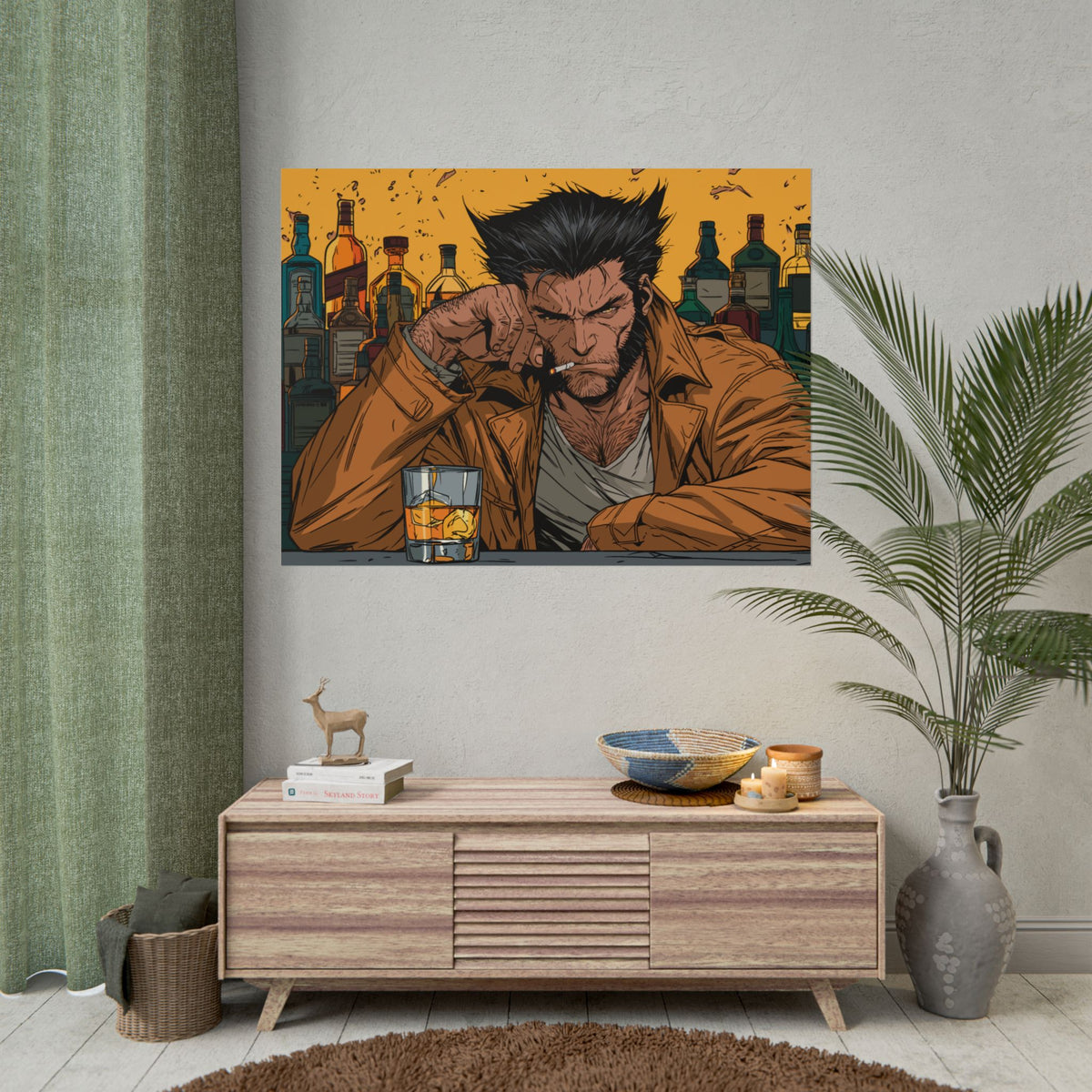 Wolverine Bar Scene Poster