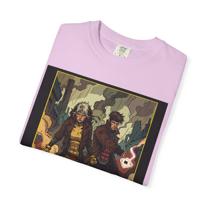 Rogue & Gambit Graphic T-Shirt — Comic Art Mutant Duo Tee