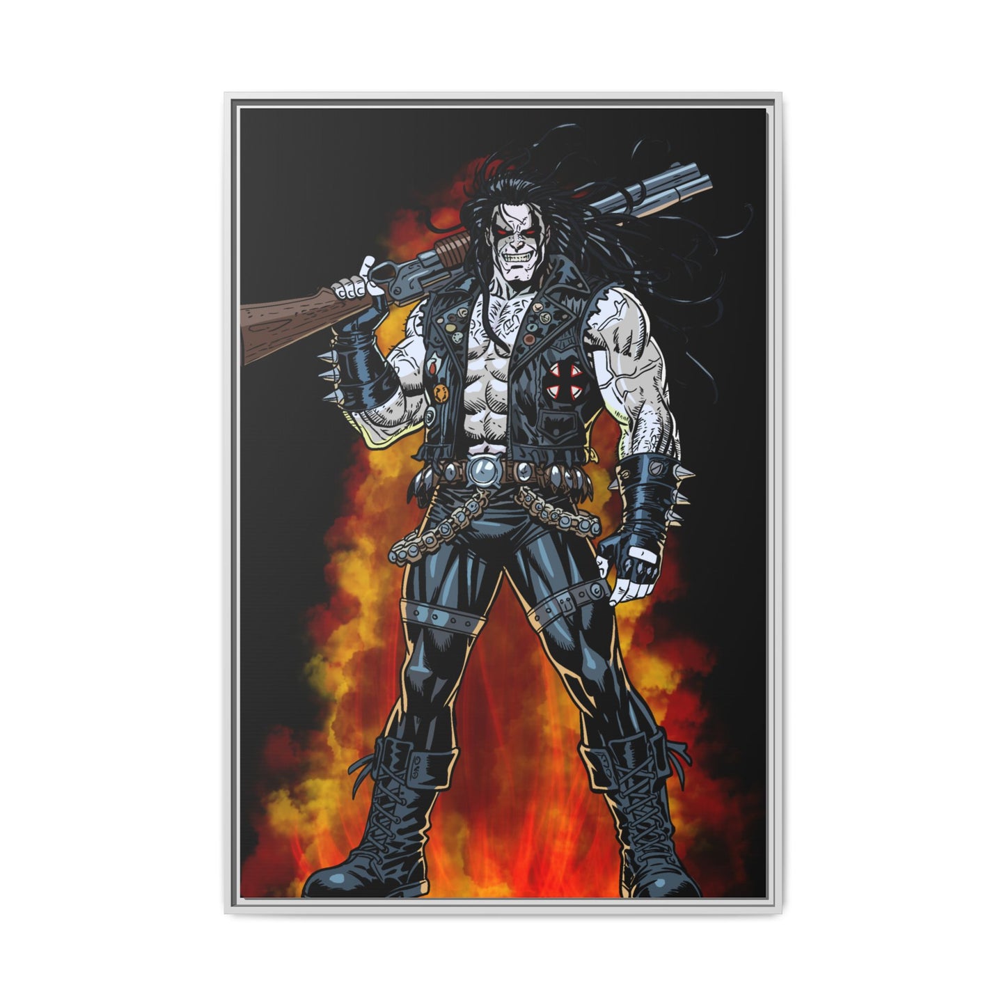 The Main Man Bounty Hunter - Framed Matte Canvas