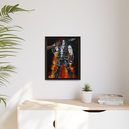 The Main Man Bounty Hunter - Framed Matte Canvas