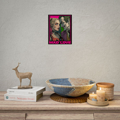 "Mad Love" Harley Quinn & Joker Comic Art Rolled Poster