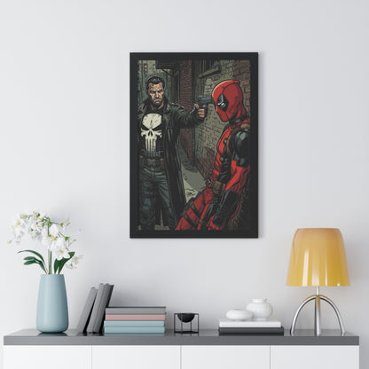 Wade vs Frank - Framed Vertical Poster