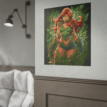 Poison Ivy Botanical Background Poster