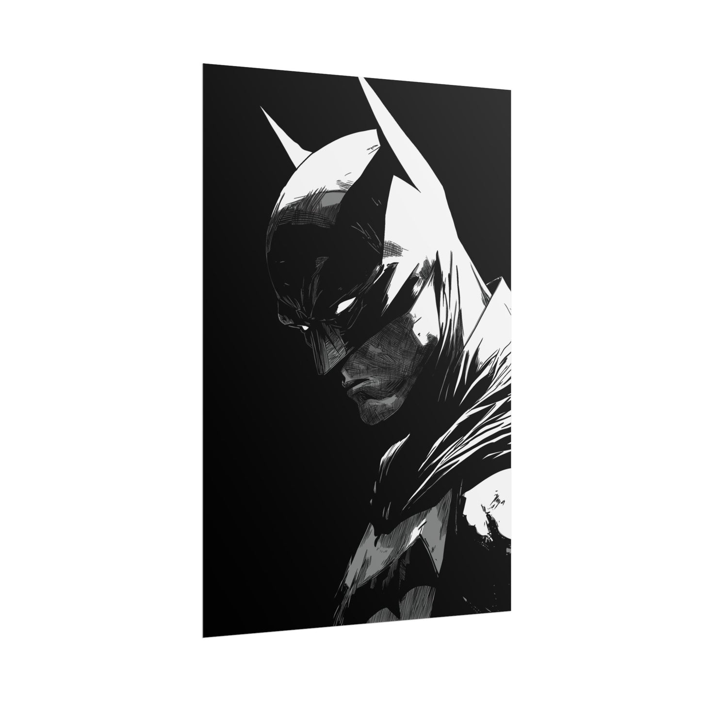 Batman Noir Portrait Poster