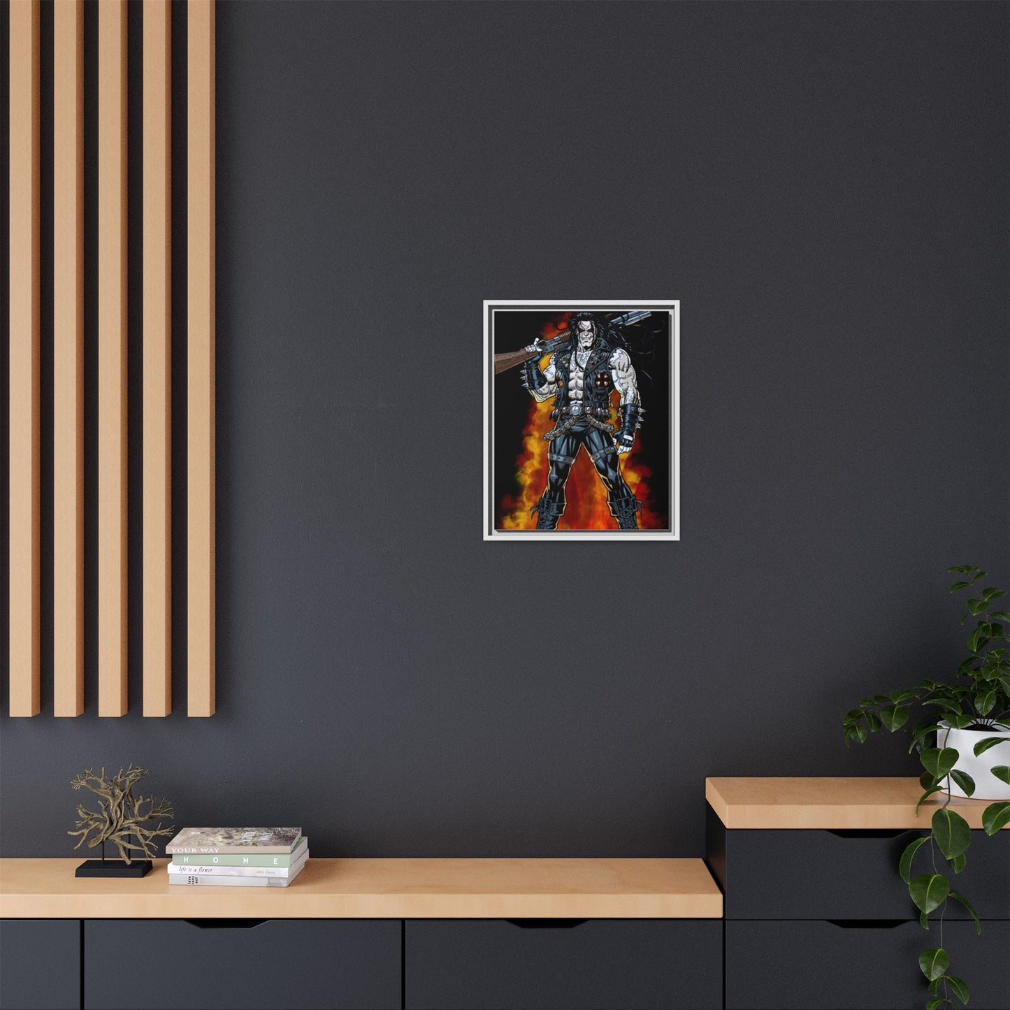 The Main Man Bounty Hunter - Framed Matte Canvas