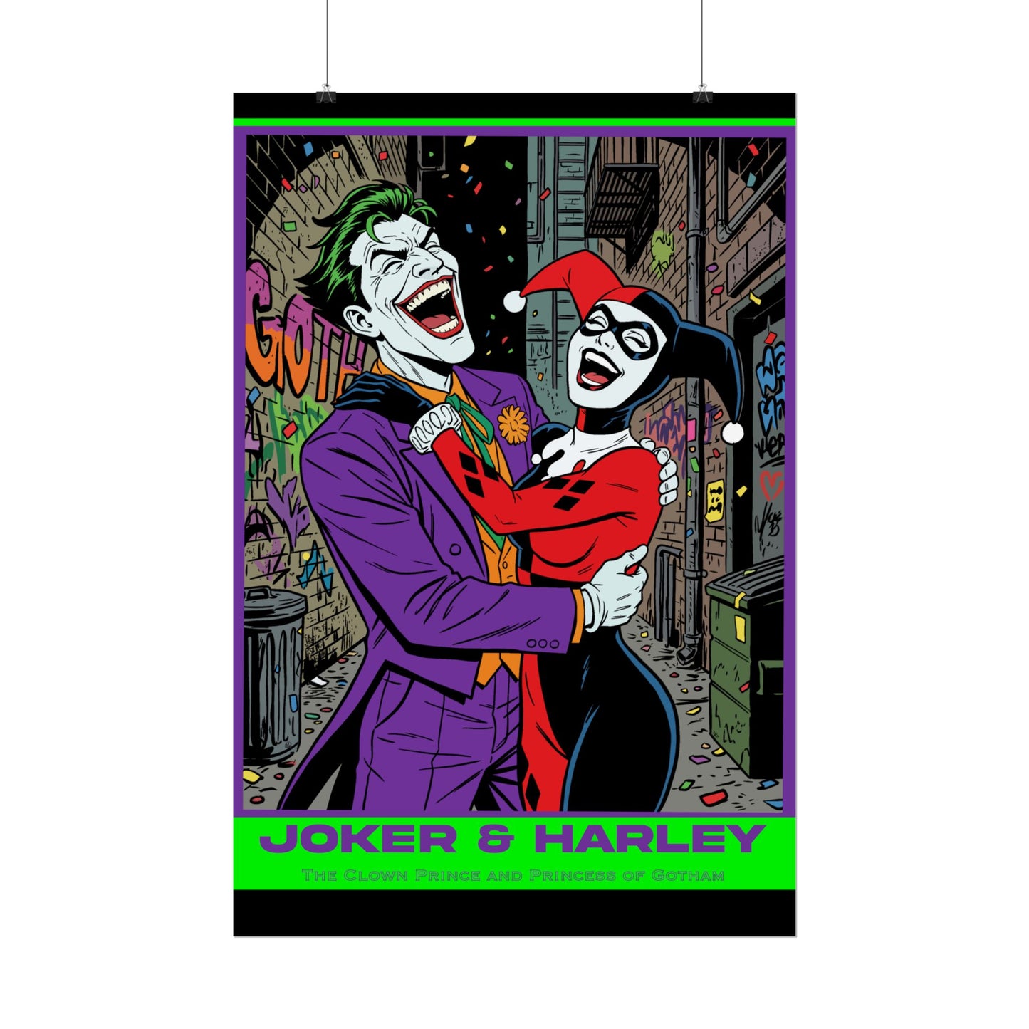 Joker & Harley Cinematic Art Print