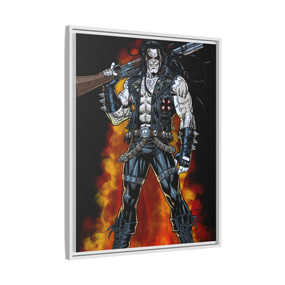 The Main Man Bounty Hunter - Framed Matte Canvas