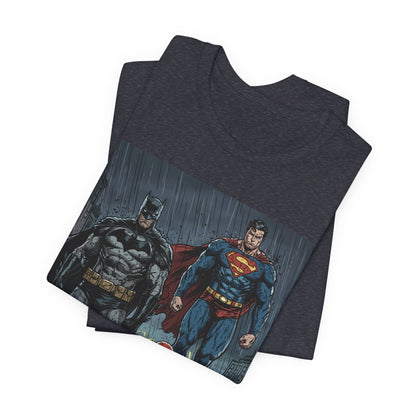 Superhero Team Graphic Tee — Batman, Superman & The Flash