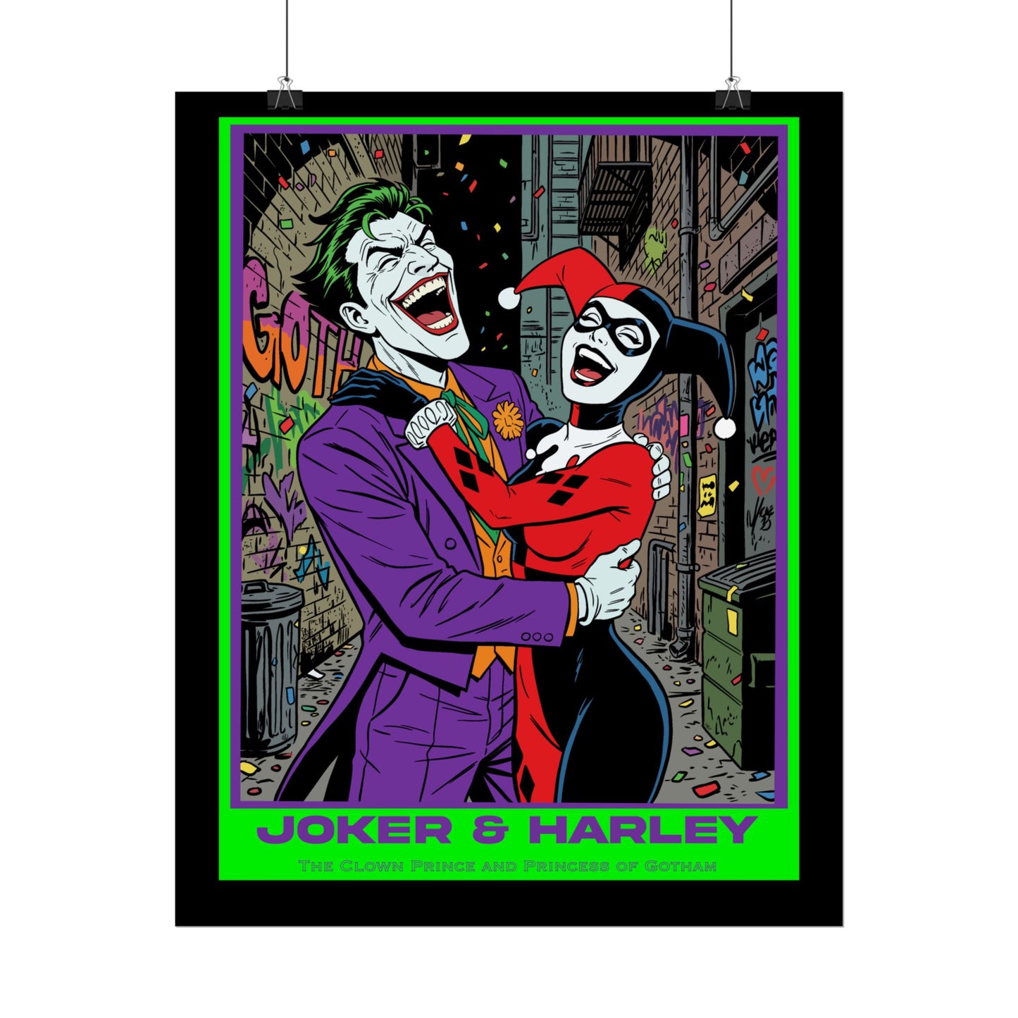 Joker & Harley Cinematic Art Print