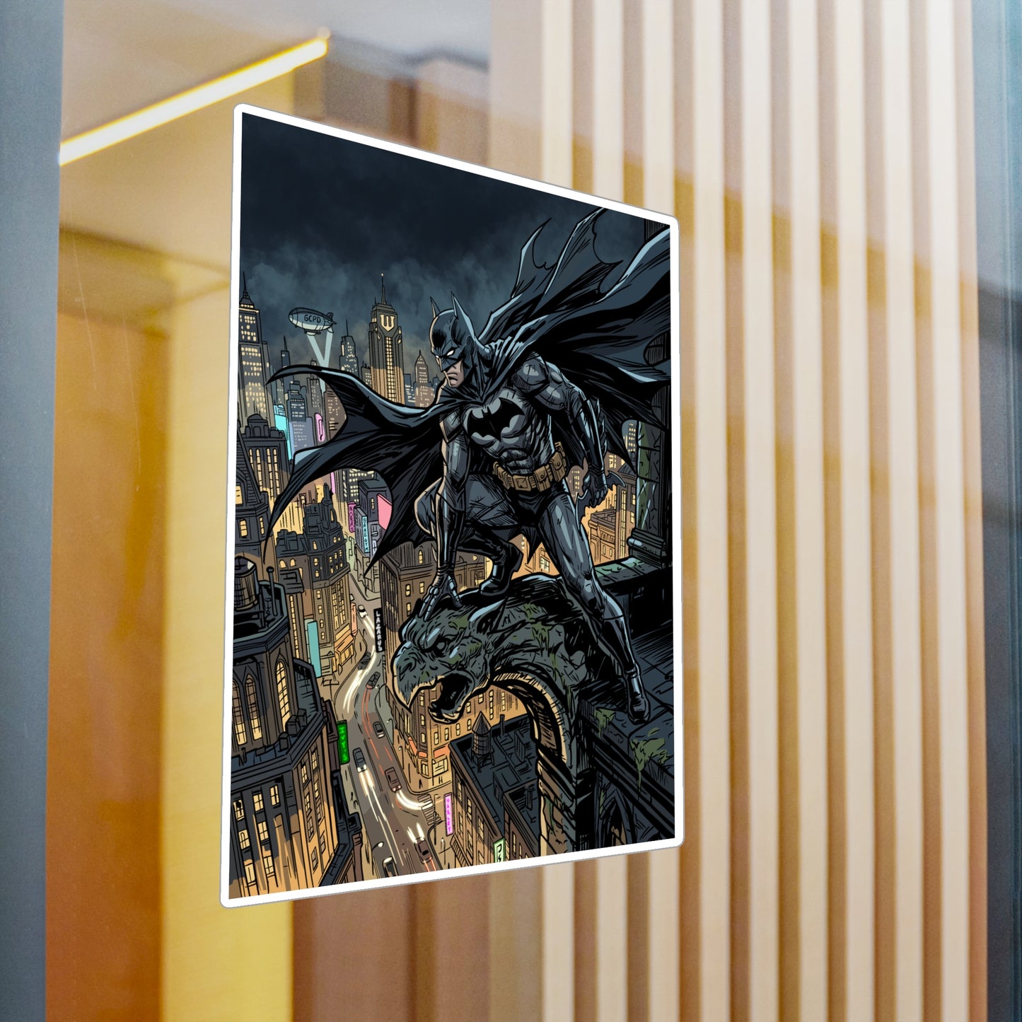 Batman Rooftop Magnet Sticker