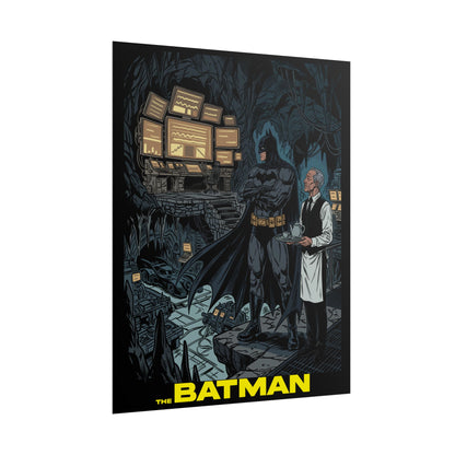 Batman Cave Poster with Text - The Batman Rolled Art Print