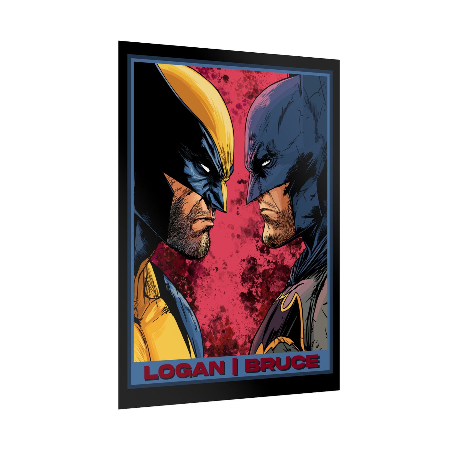 Batman and Wolverine Cinematic Rolled Poster