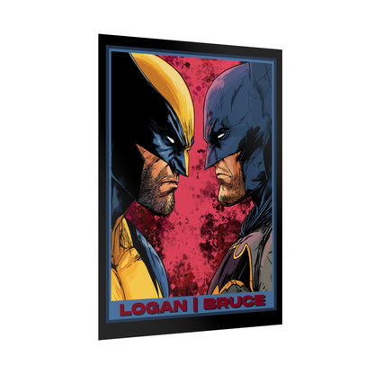 Batman and Wolverine Cinematic Rolled Poster