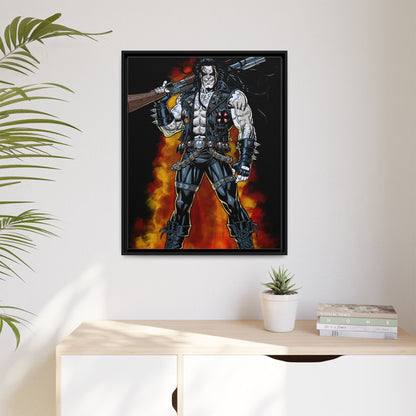 The Main Man Bounty Hunter - Framed Matte Canvas