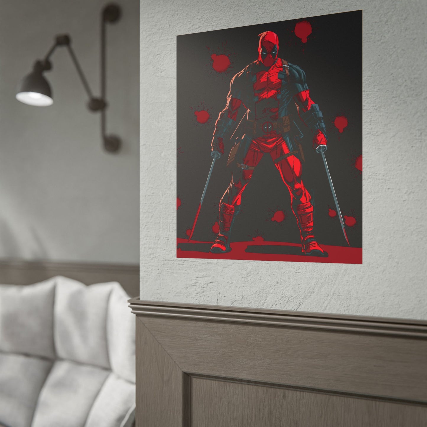Deadpool Red & Black Poster