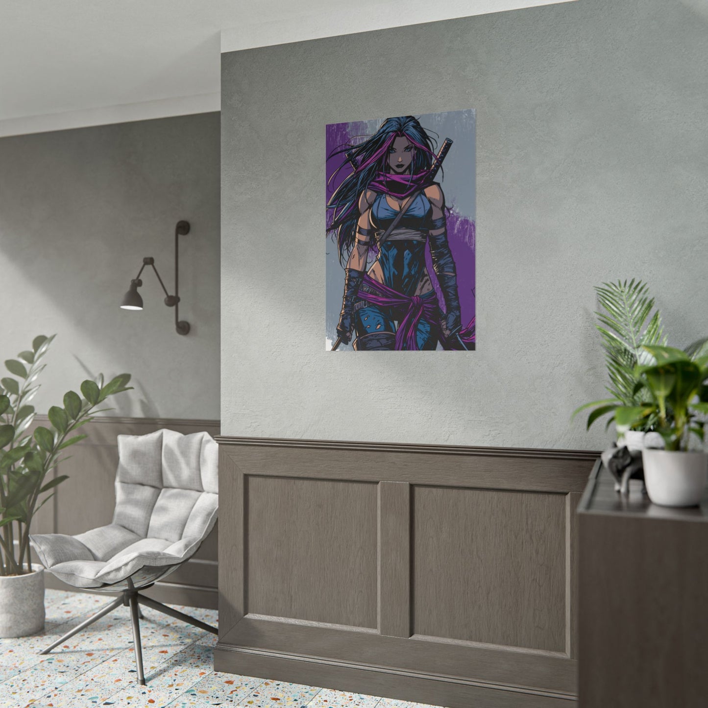 Psylocke - Femme Fatale Poster — Rolled Art Print