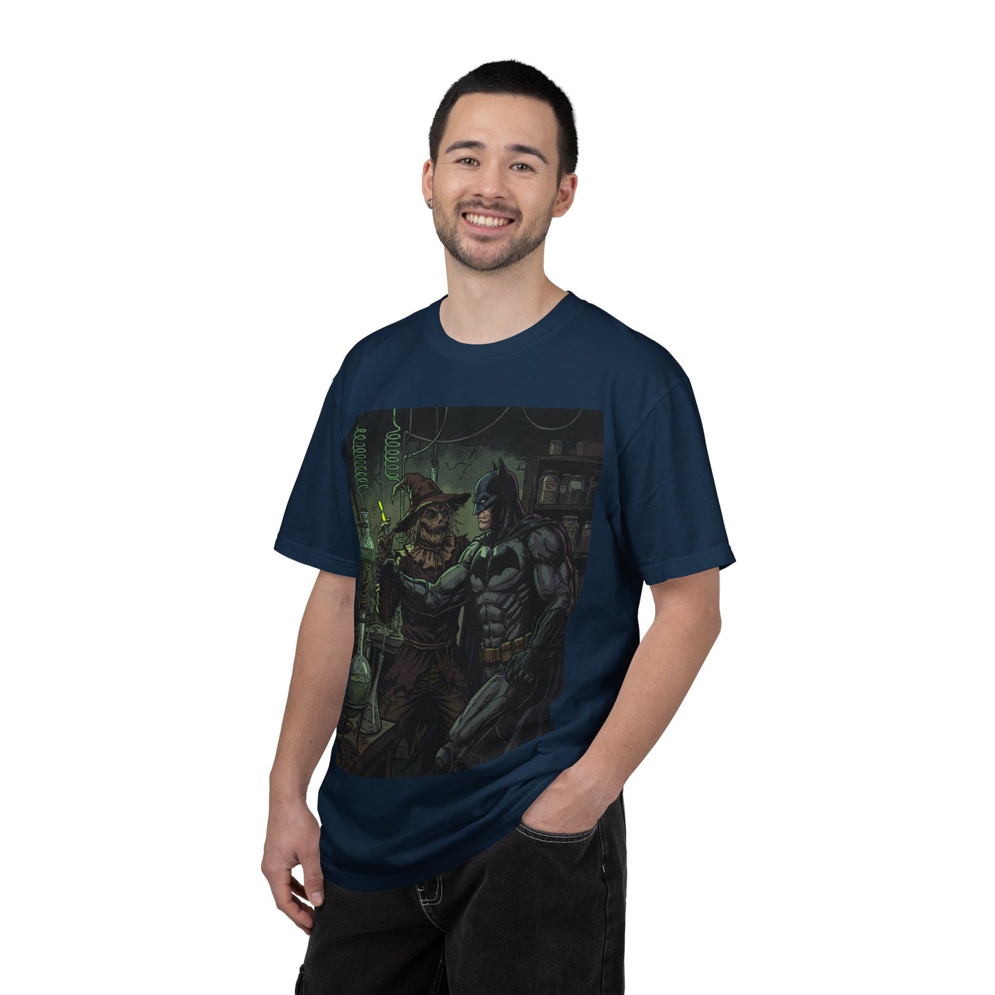Batman & Scarecrow Graphic T-Shirt — Dark Comic Art Tee