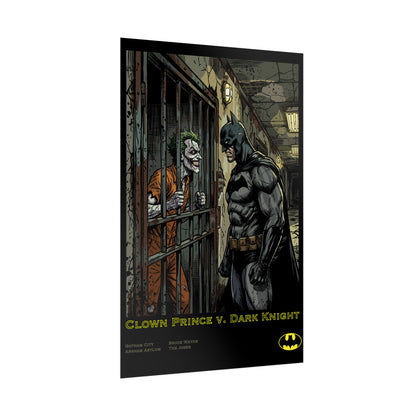Batman vs Joker Poster – Clown Prince v. Dark Knight Rolled Art Print