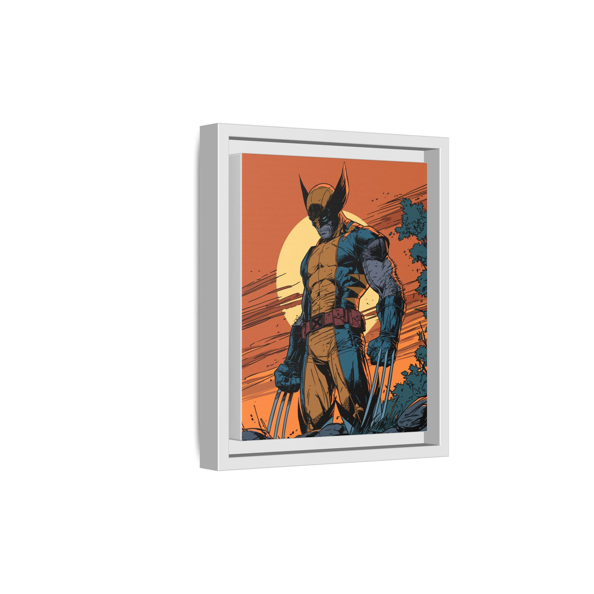Wolverine Matte Framed Canvas Print