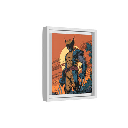 Wolverine Matte Framed Canvas Print